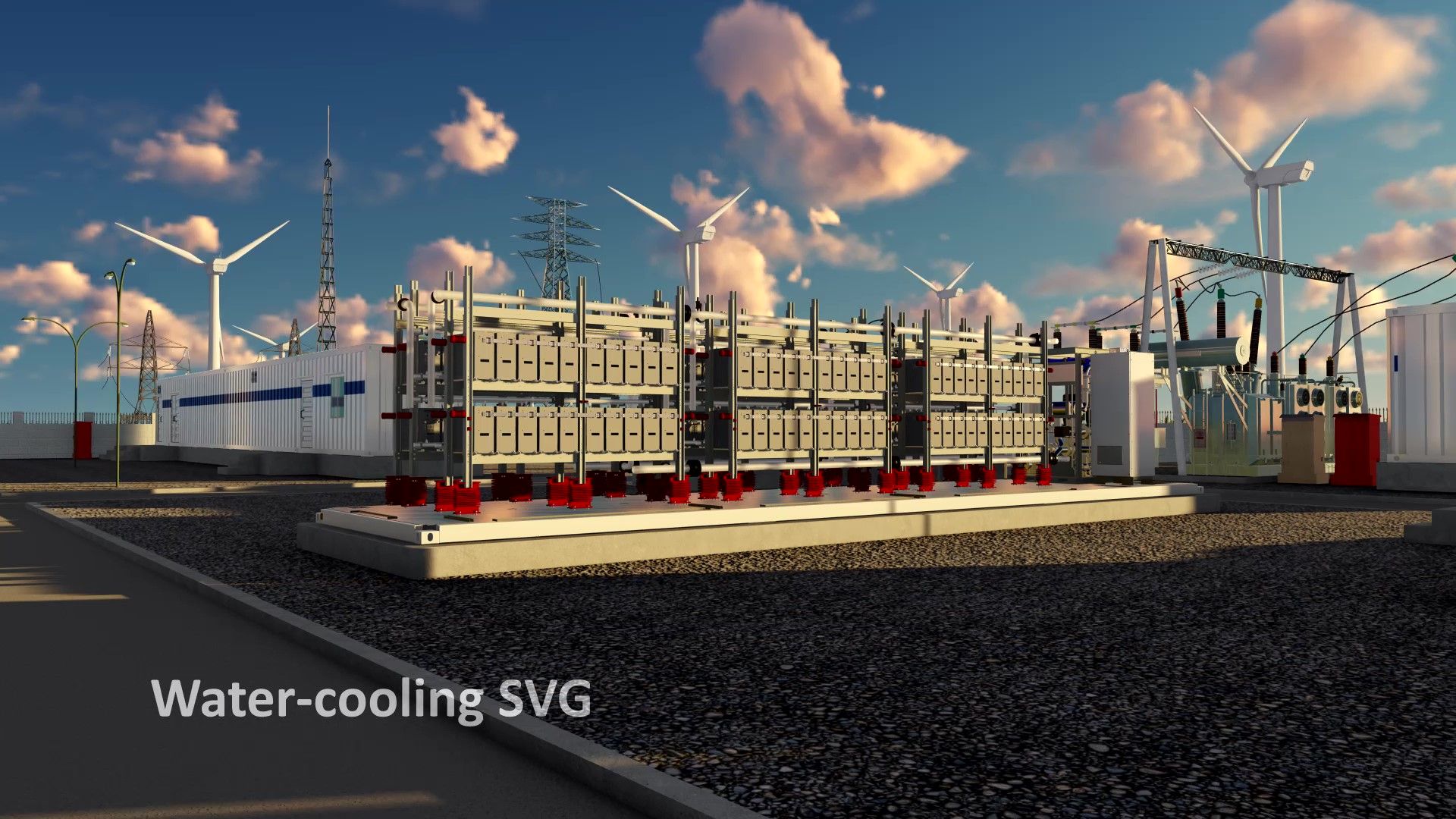 Sinopak 35kV Outdoor Water Cooled SVG لبدء تشغيل الضاغط